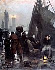 Victor Gabriel Gilbert Famous Paintings - Preparing For Departure London